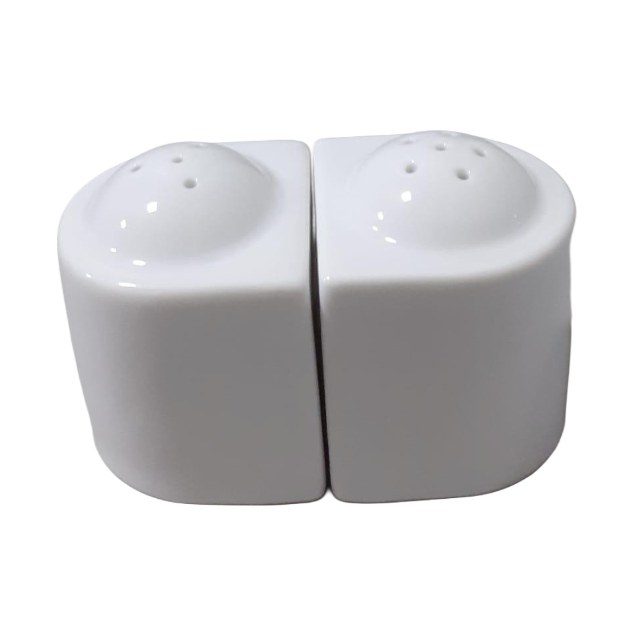White porcelain salt and pepper set