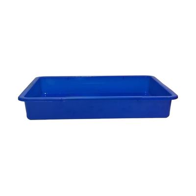 Blue Plastic Rectangular Tray