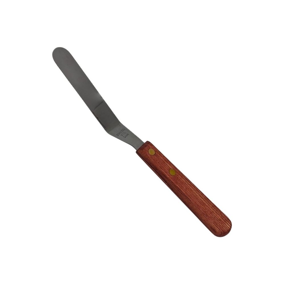 PALETTE KNIFE 4” WOOD HANDLE SLANTED