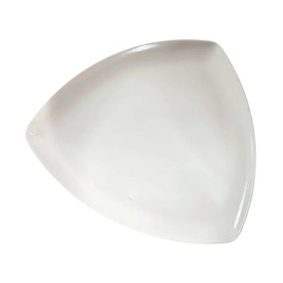 9" White Melamine Triangle Plate