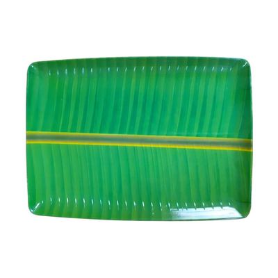 Banana Leaf Melamine Serving Tray