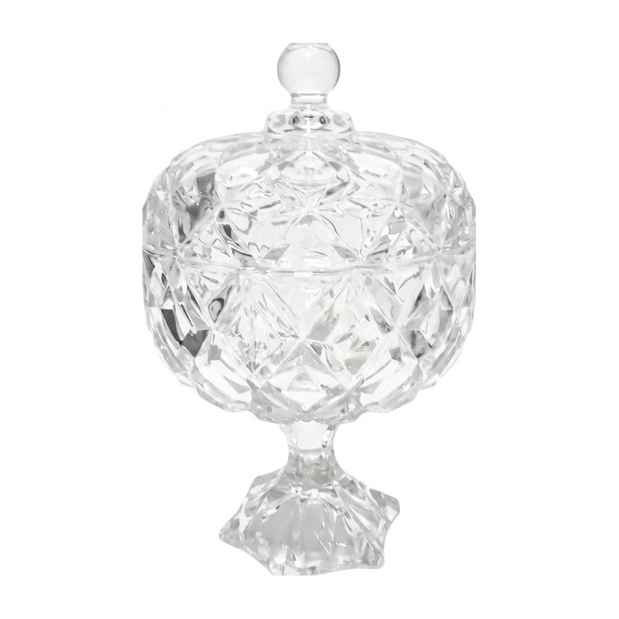 GLASS SUGAR POT YJZJ 6106-2
