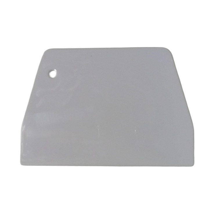 White Plastic Dough Scraper