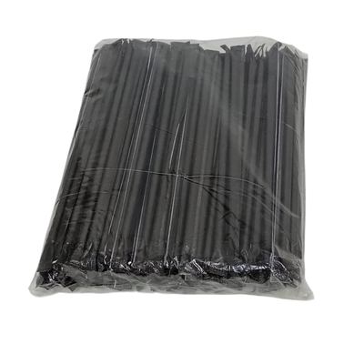 Black Paper Straws, 100 Pack (Large)