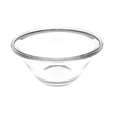 Clear glass mixing bowl, 17cm