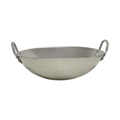 Stainless Steel Wok 36cm, Double Handle