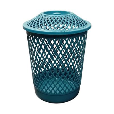 Plastic Mesh Linen Basket With Lid