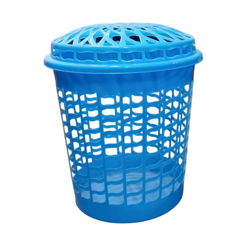 Plastic Linen Basket with Lid