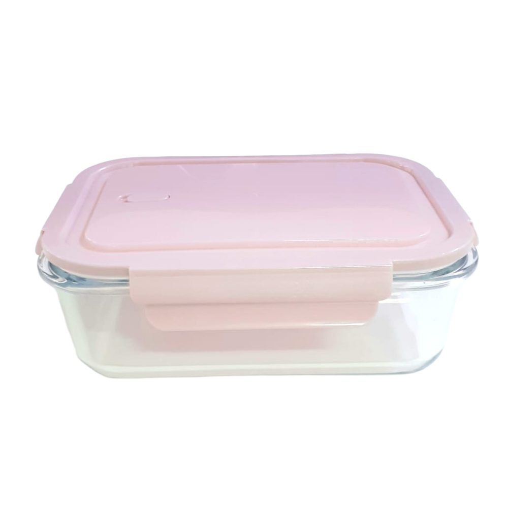 BXT1001-1520 GLASS FOOD CONTAINER 1520ML SQ