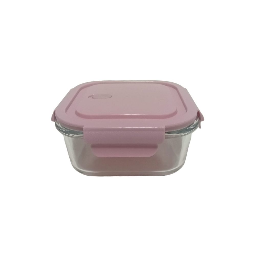 BX2001-800 GLASS FOOD CONTAINER 800ML SQ