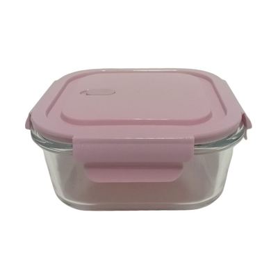 BX2001-800 GLASS FOOD CONTAINER 800ML SQ