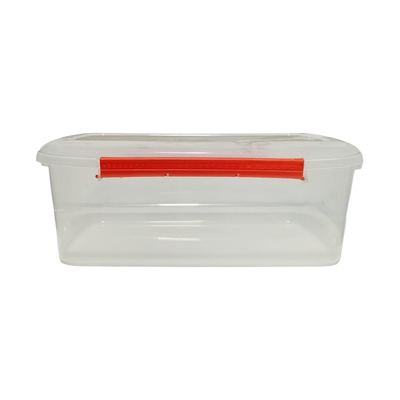 Extra-large clip-lock plastic storage box