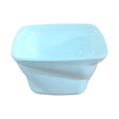 4" Square Melamine Bowl, White