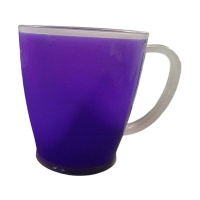 Purple plastic tea mug