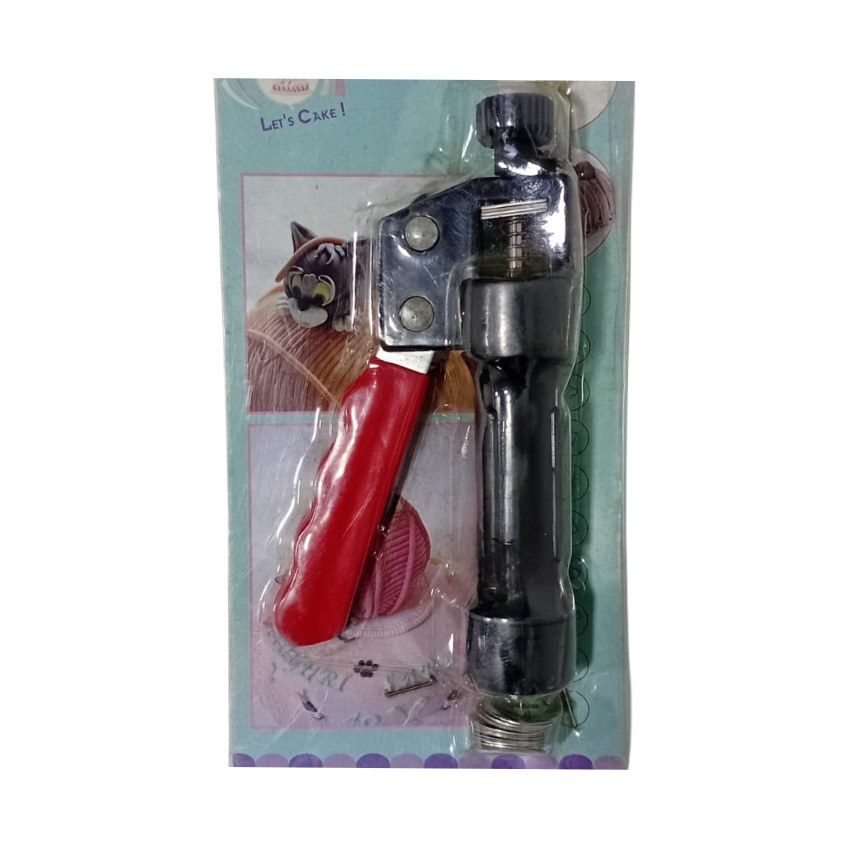 Metal sugarcraft clay extruder gun
