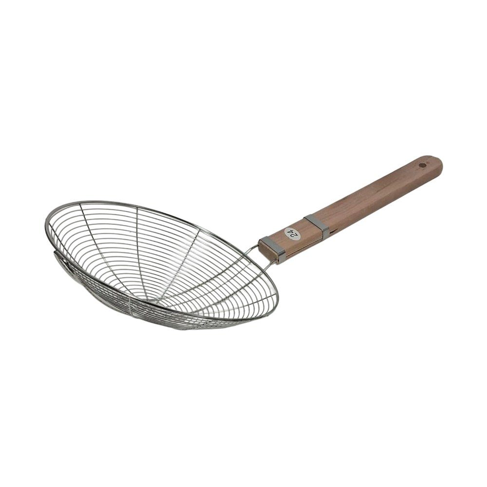 Wire Spider Skimmer with Wooden Handle