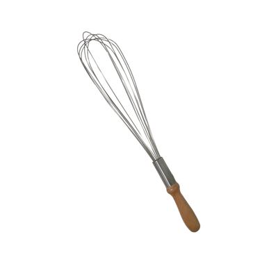 Wooden handle wire balloon whisk