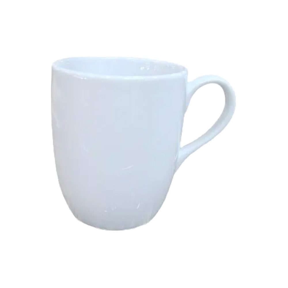 01060-J TEA MUG WHITE (HEIGHT 10CM DIAMETER 8CM)