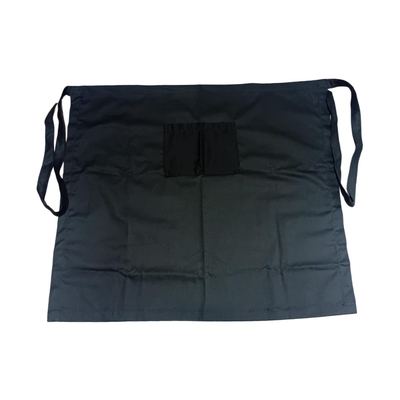 Black Cotton Half Apron