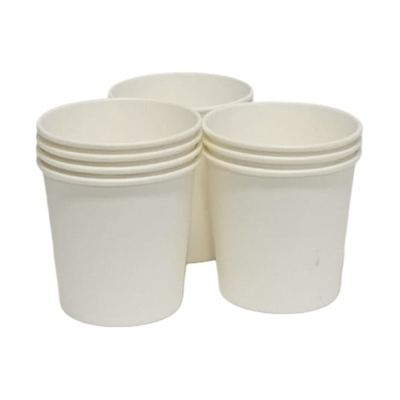 White Paper Cups 150ml, 50 Pack