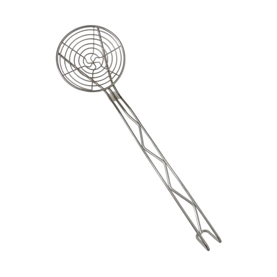 Stainless Steel Spider Skimmer, Long Handle