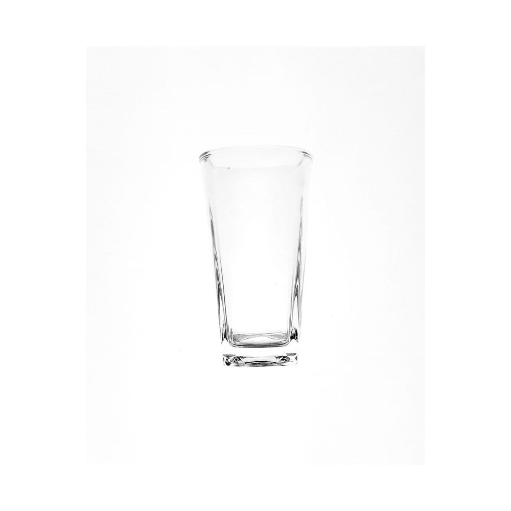 (KFG308C) GLASS TUMBLER 195ML (HEIGHT 11.4CM, MOUTH DIAMETER 6.2CM) (SQUARE) (RED CHERRY)