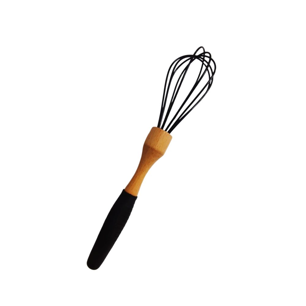 Silicone Balloon Whisk with Wooden Handle