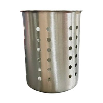 Stainless steel perforated spoon holder