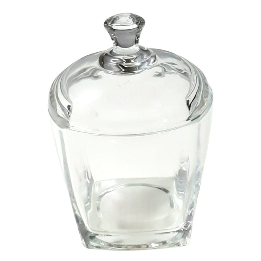 Glass Candy Pot with Lid