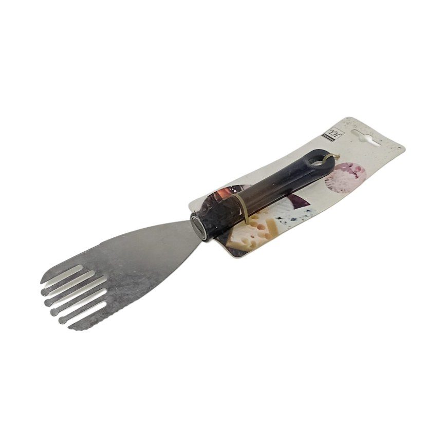Slotted turner with plastic handle