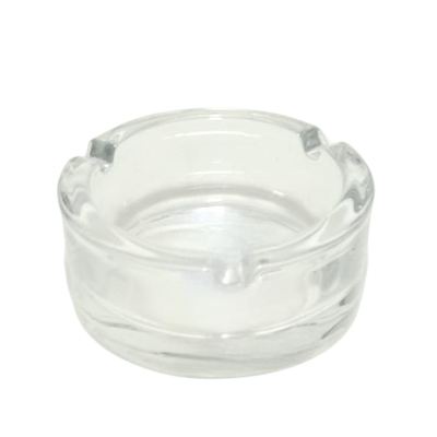 Round glass ashtray