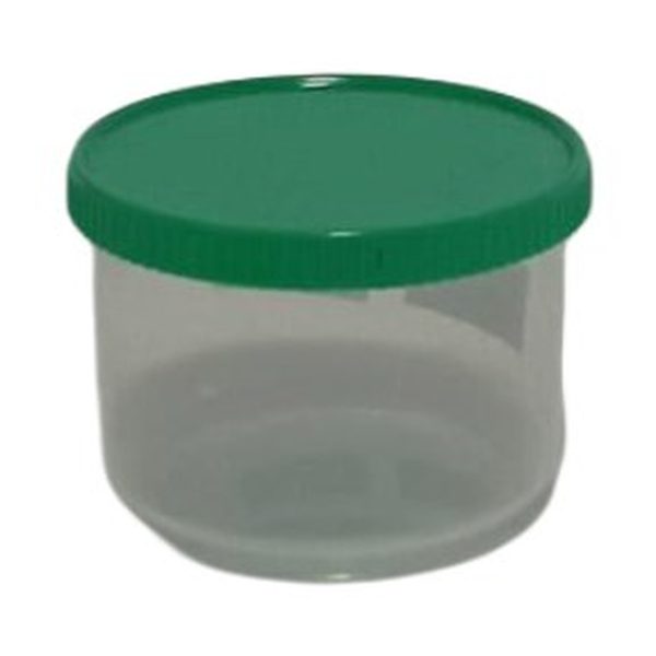 Small plastic jar with screw lid, 100g