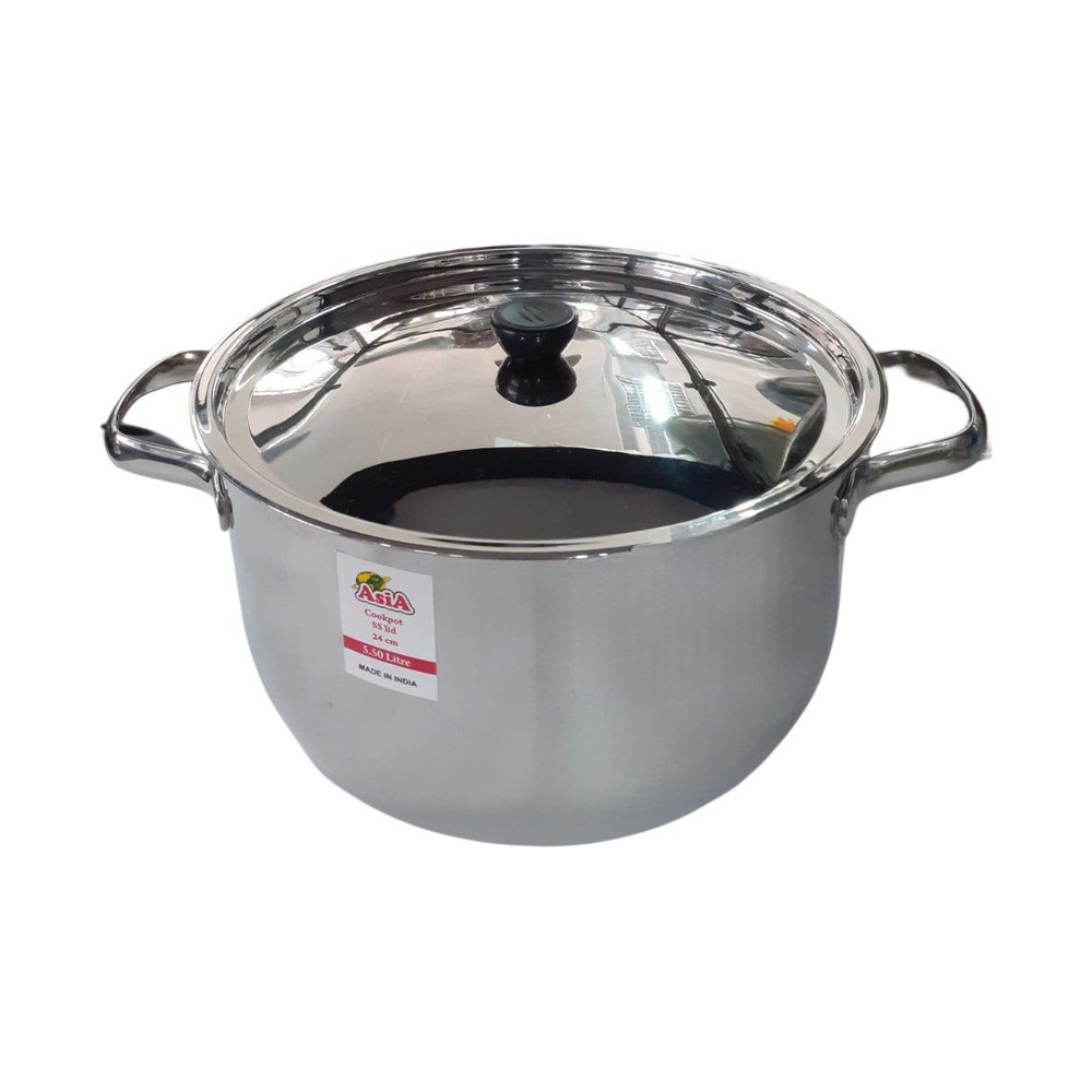 Stainless Steel Double-Handle Saucepan 24cm