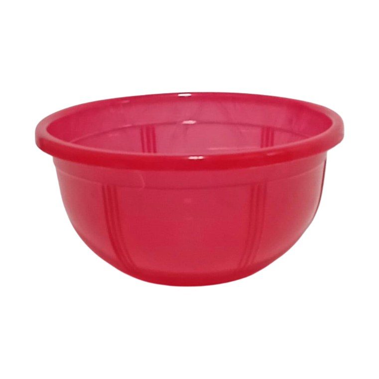 Plastic cherry bowl with rim