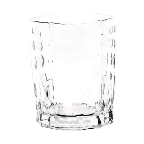 Dimpled Glass Whisky Tumbler, 210ml