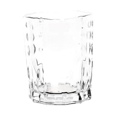 Dimpled Glass Whisky Tumbler, 210ml