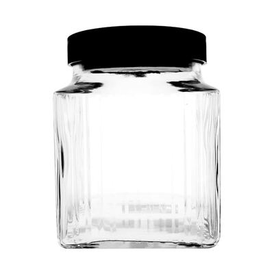 Square Glass Storage Jar 1400ml