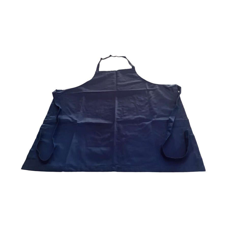 Navy Blue Cotton Bib Apron