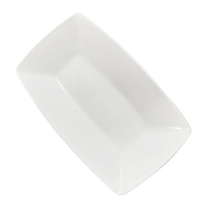 10" White Rectangular Melamine Plate