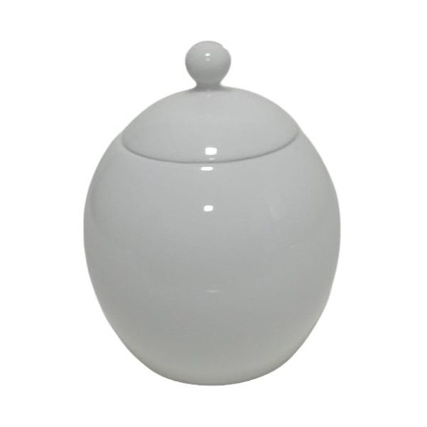 Dankotuwa white porcelain sugar bowl