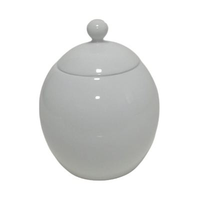 Dankotuwa white porcelain sugar bowl