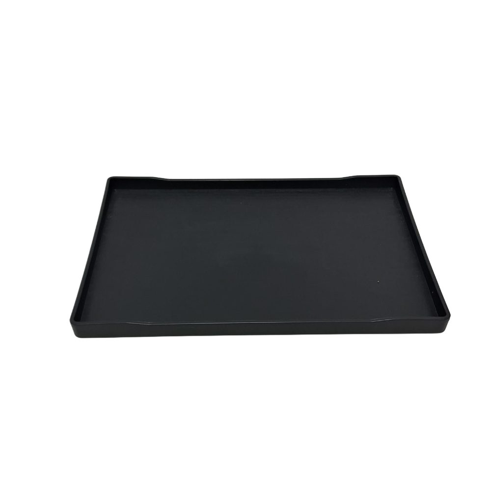 Black rectangular serving tray