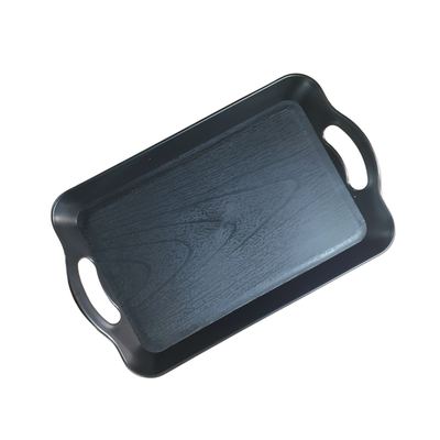 Small Black Serving Tray with Handles
