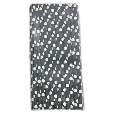 Black Polka Dot Paper Straws (25pc)
