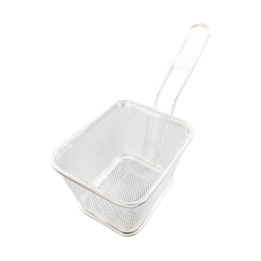Mini stainless steel fry basket