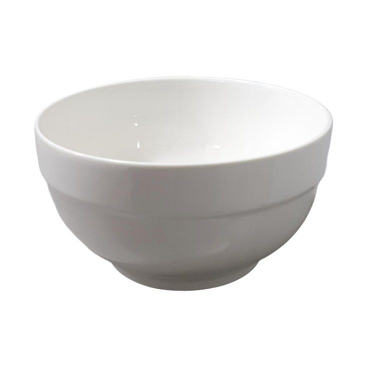 White Ceramic Soup Bowl 5"