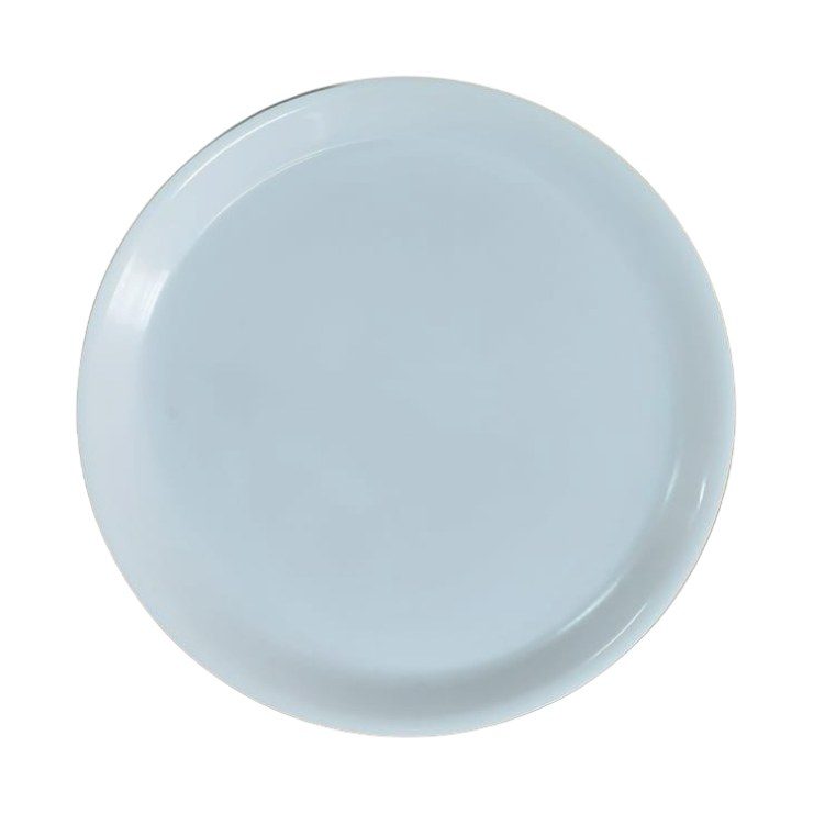 11" White Melamine Flat Plate