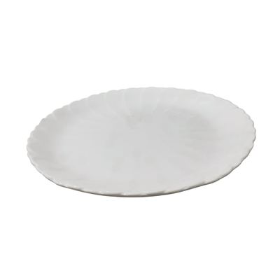 White lotus leaf porcelain dish