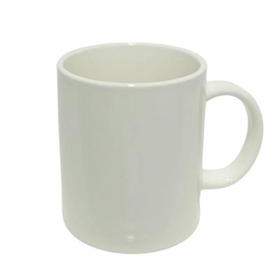 Plain White Porcelain Mug