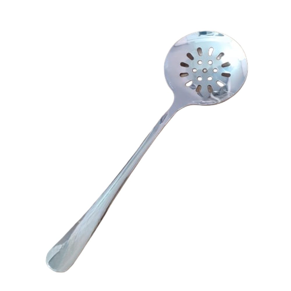 Stainless Steel Slotted Oil Spoon